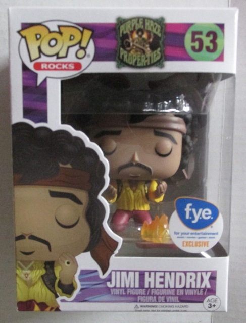 Exclusive Jimi Hendrix Monterey Funko Pop Vinyl in Mint Box Protector 